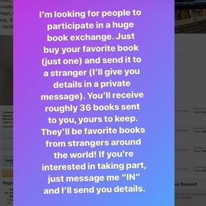 Super great book trade across the world!